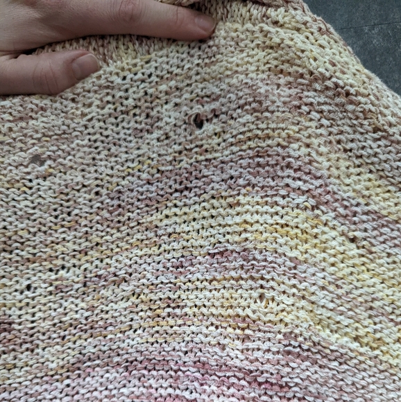 Zadig and Voltaire oversized pastel multicolored loose knit open front cardigan - Picture 4 of 15